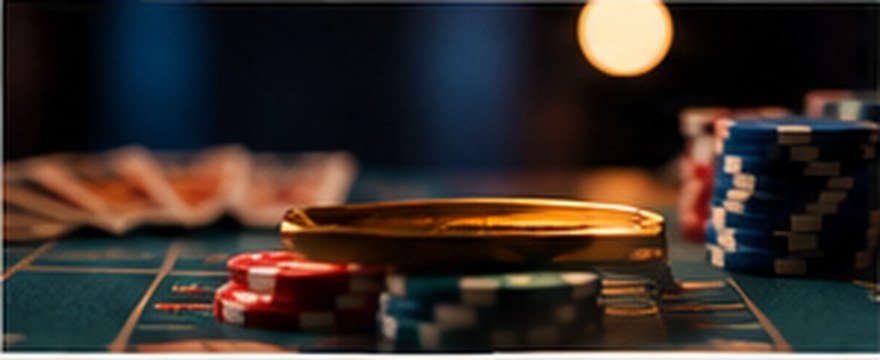 Fichas de juego sobre una mesa